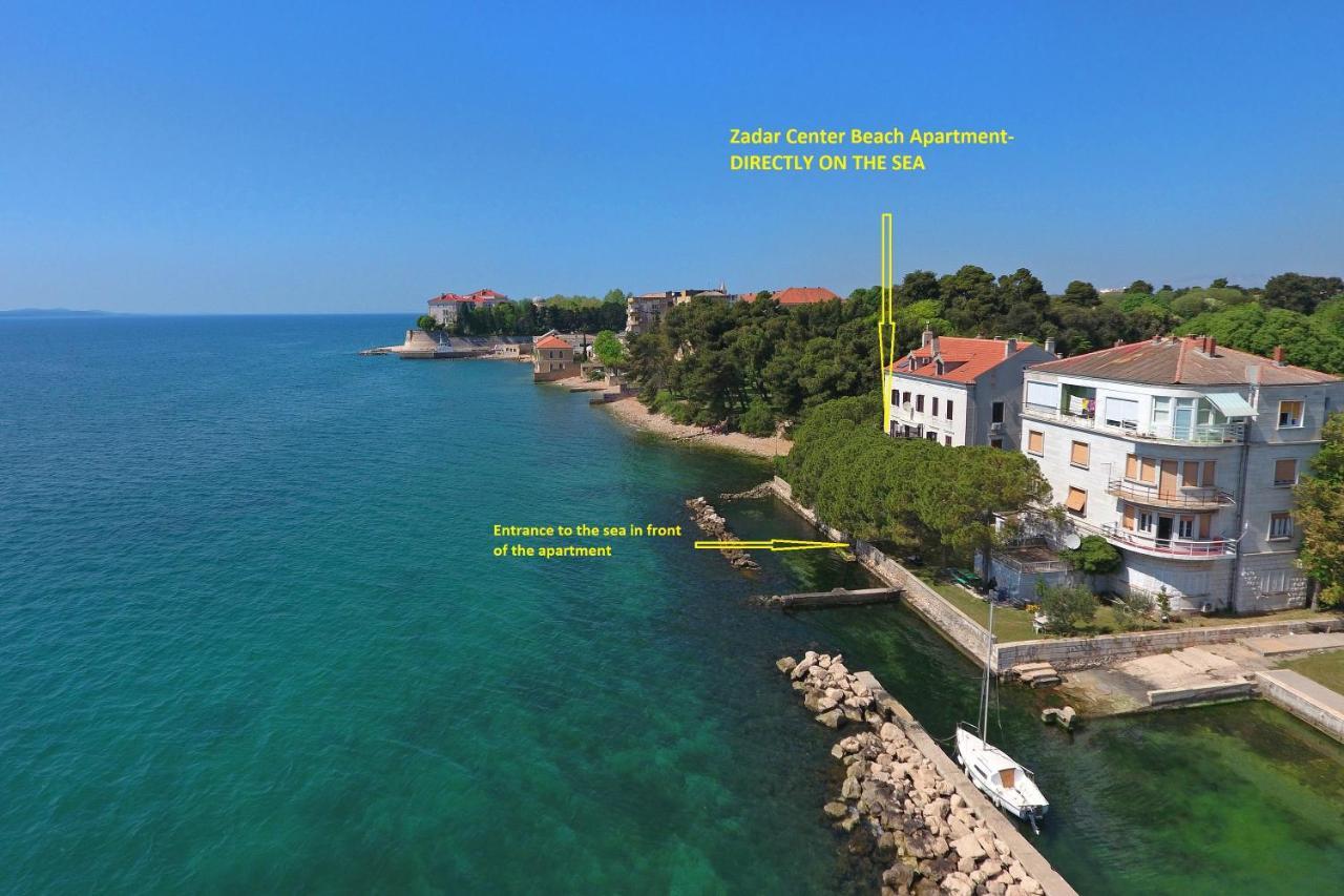 Zadar Center Beach Apartment - Directly On The Sea Exteriör bild