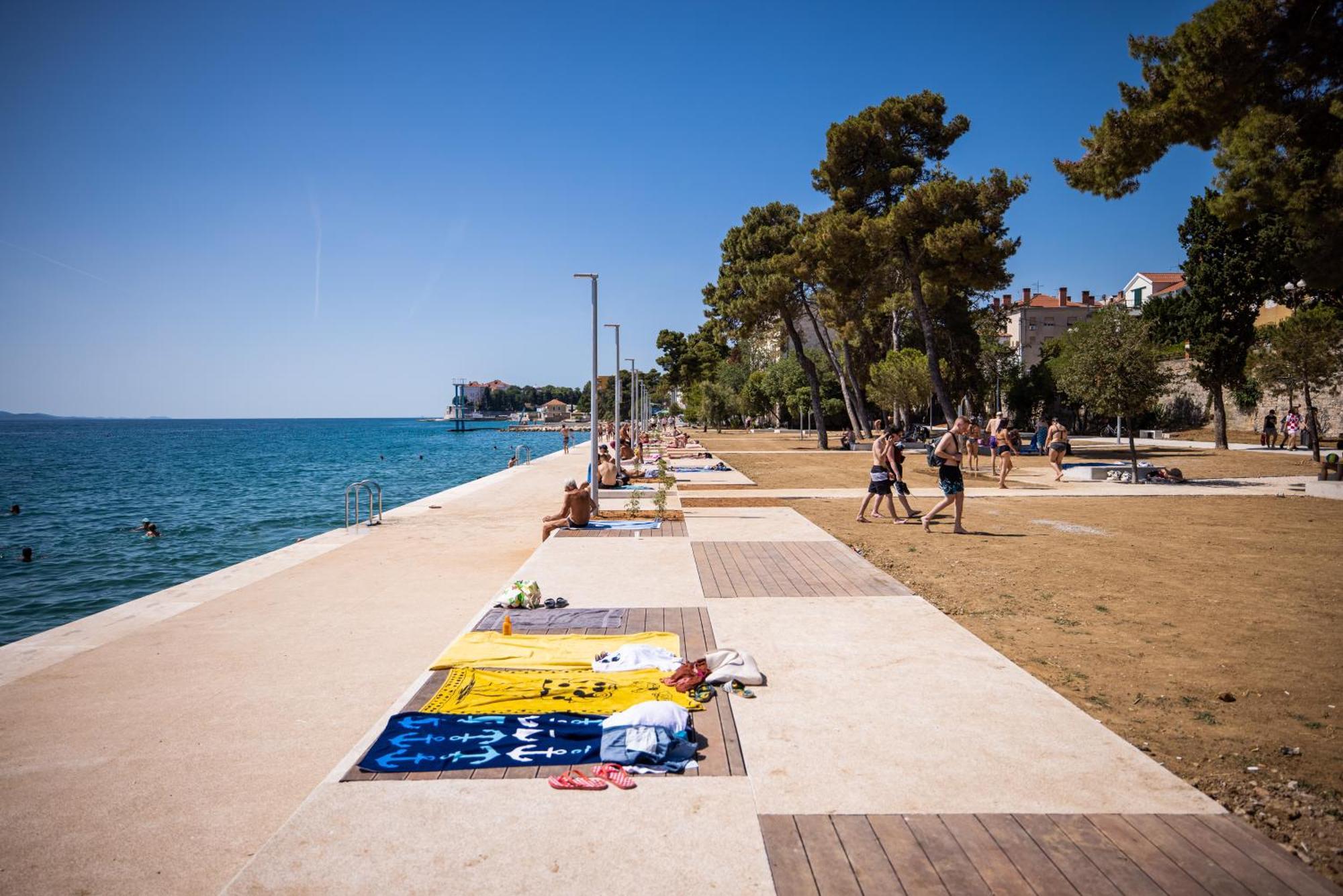 Zadar Center Beach Apartment - Directly On The Sea Exteriör bild